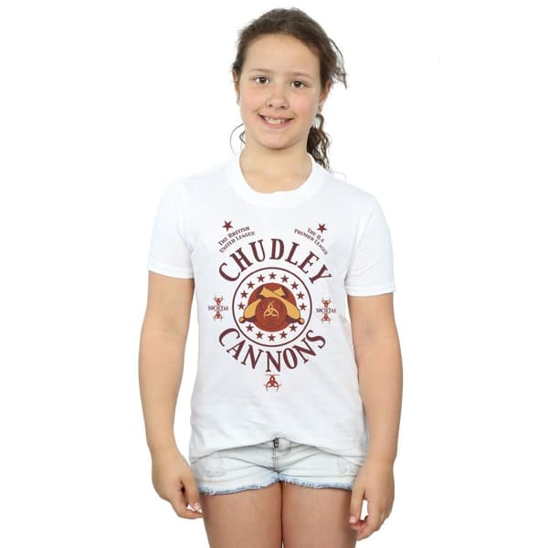 Harry Potter Girls Chudley Cannons Logo Cotton T-Shirt