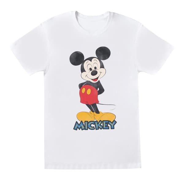 Disney Musse Pigg Retro Pose T-shirt för pojkar White 9-11 Years