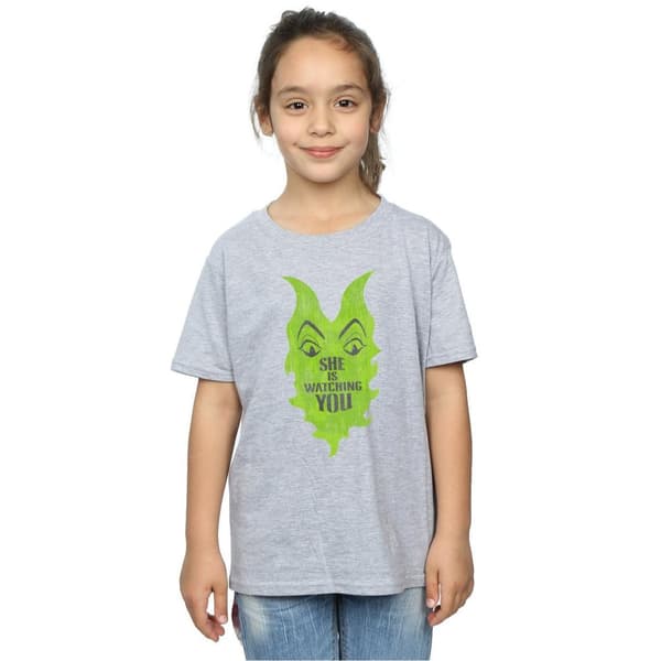 Disney Girls The Descendants Maleficent She Is Watching Cotton T-Shirt