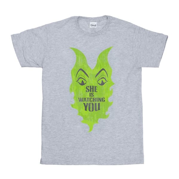 Disney Girls The Descendants Maleficent She Is Watching Cotton T-Shirt