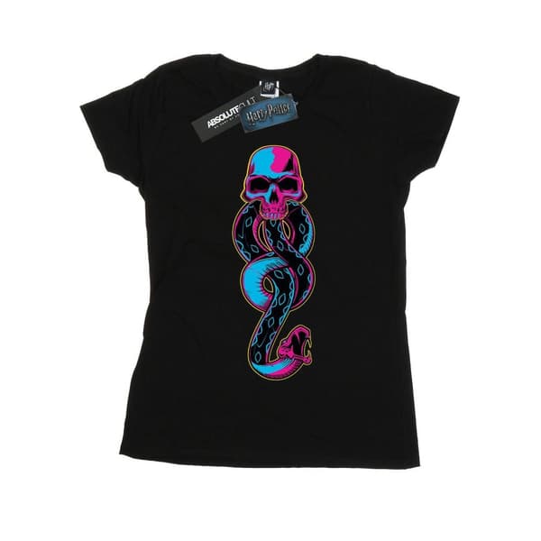 Harry Potter Womens/Ladies Neon Dark Mark Cotton T-Shirt