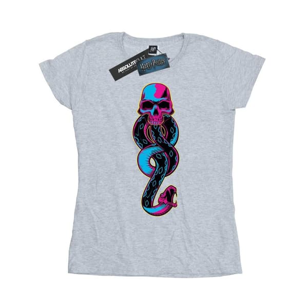 Harry Potter Womens/Ladies Neon Dark Mark Cotton T-Shirt