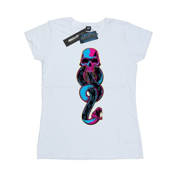 Harry Potter Womens/Ladies Neon Dark Mark Cotton T-Shirt
