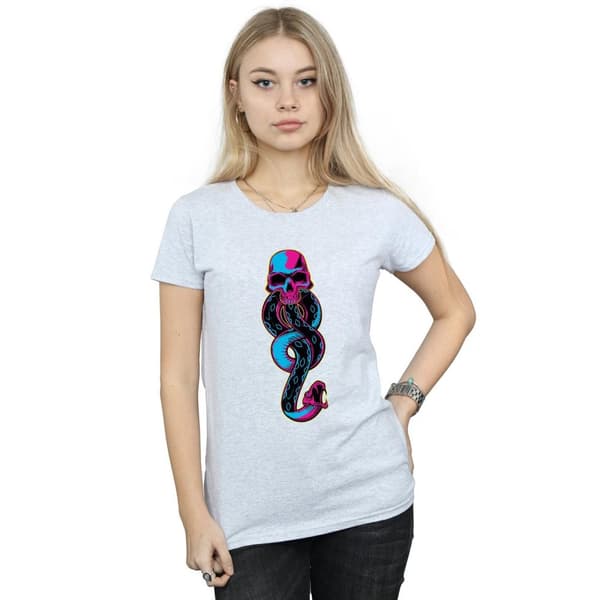 Harry Potter Womens/Ladies Neon Dark Mark Cotton T-Shirt