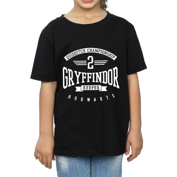 Harry Potter Gryffindor Keeper T-shirt i bomull för flickor
