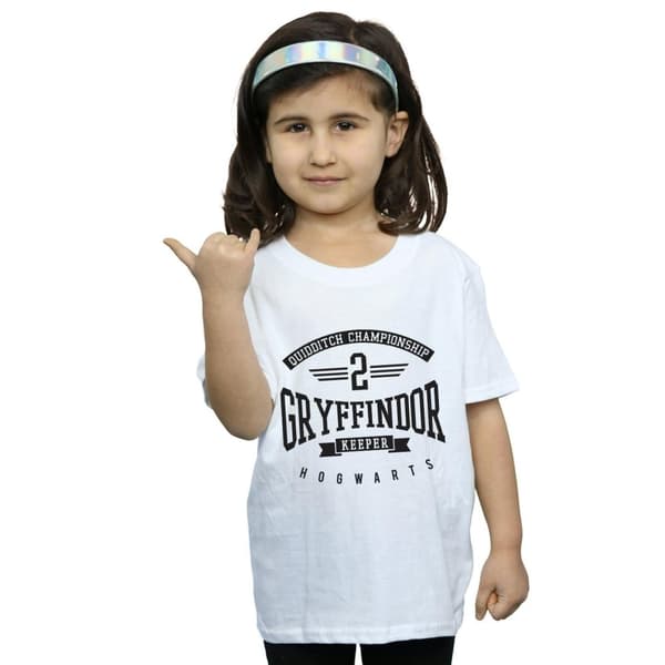 Harry Potter Gryffindor Keeper T-shirt i bomull för flickor