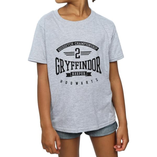Harry Potter Gryffindor Keeper T-shirt i bomull för flickor