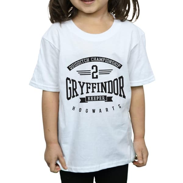 Harry Potter Gryffindor Keeper T-shirt i bomull för flickor