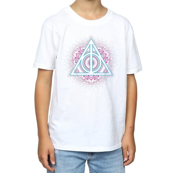 Harry Potter Boys Neon Deathly Hallows T-Shirt