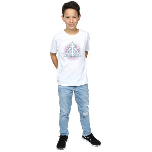 Harry Potter Boys Neon Deathly Hallows T-Shirt