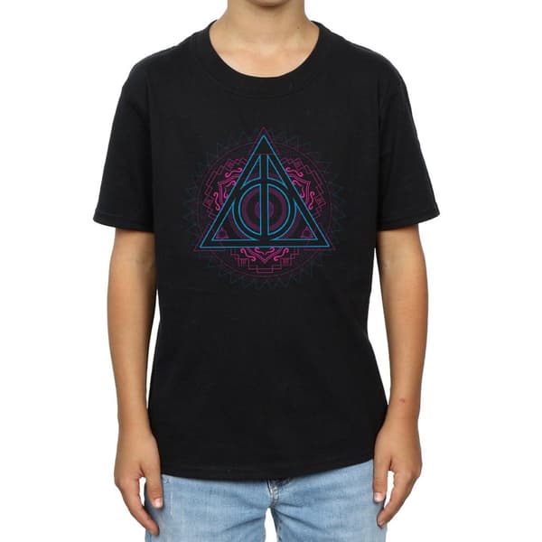 Harry Potter Boys Neon Deathly Hallows T-Shirt