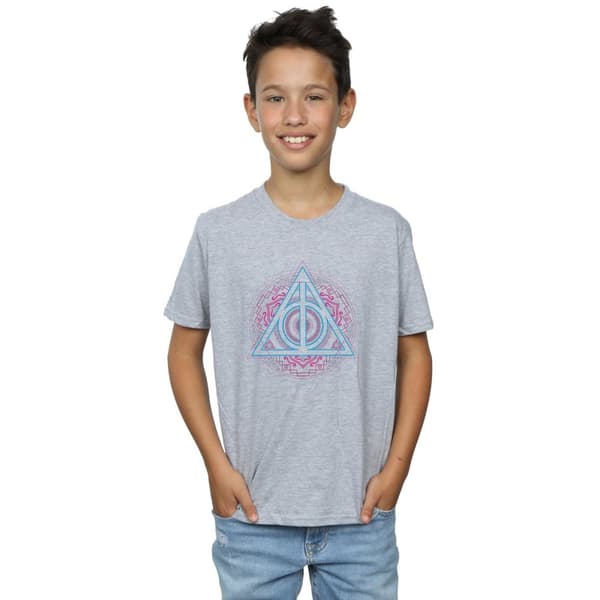 Harry Potter Boys Neon Deathly Hallows T-Shirt