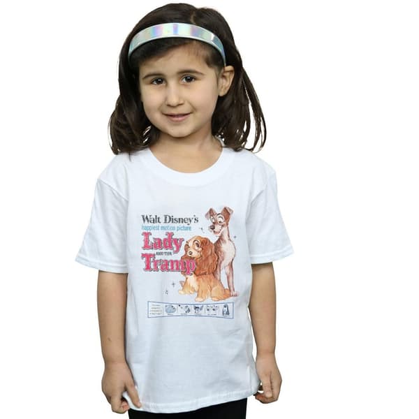 Disney Lady And The Tramp - T-shirt i bomull med klassisk affisch