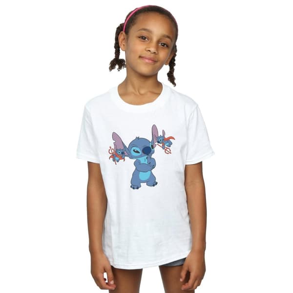 Disney Lilo And Stitch Little Devils - T-shirt i bomull för flickor