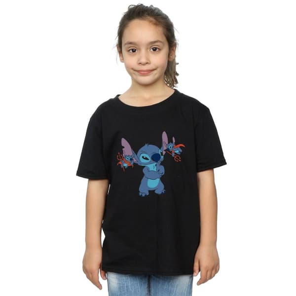Disney Lilo And Stitch Little Devils - T-shirt i bomull för flickor