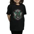 Miniatyrbilde 3 av 5: Harry Potter Girls Slytherin Crest Flat Cotton T-Shirt