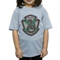 Miniatyrbilde 3 av 5: Harry Potter Girls Slytherin Crest Flat Cotton T-Shirt