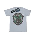 Miniatyrbilde 1 av 5: Harry Potter Girls Slytherin Crest Flat Cotton T-Shirt