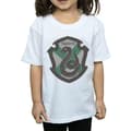 Miniatyrbilde 3 av 5: Harry Potter Girls Slytherin Crest Flat Cotton T-Shirt