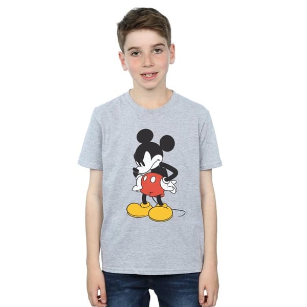 Disney Boys Mickey Mouse Angry Look Down T-Shirt