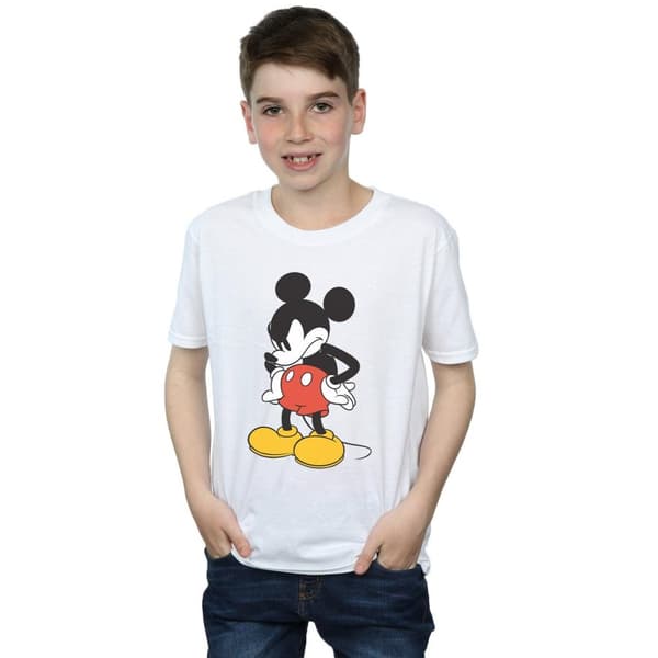 Disney Boys Mickey Mouse Angry Look Down T-Shirt