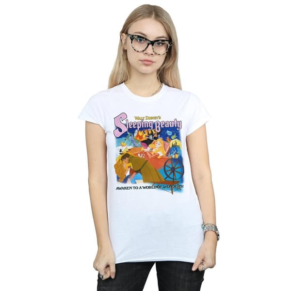 Disney Womens/Ladies Sleeping Beauty Collage Poster Cotton T-Shirt