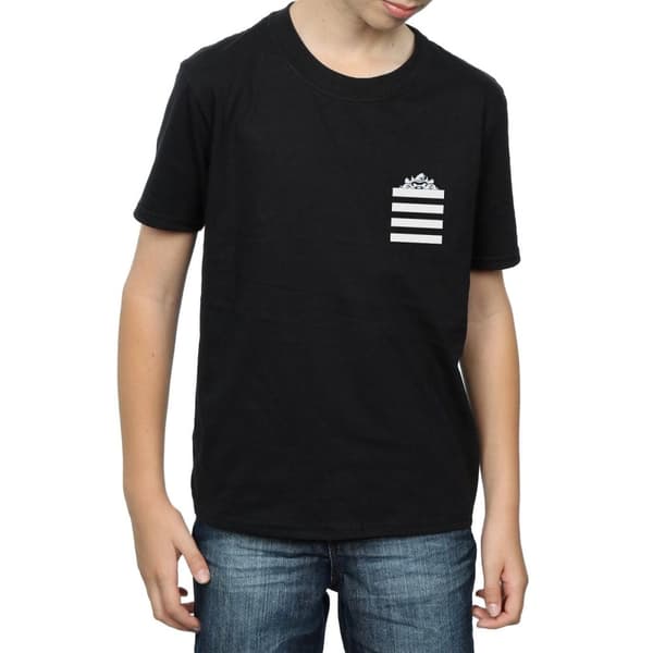 Looney Tunes Pojkar - Taz - T-shirt med randig fuskficka