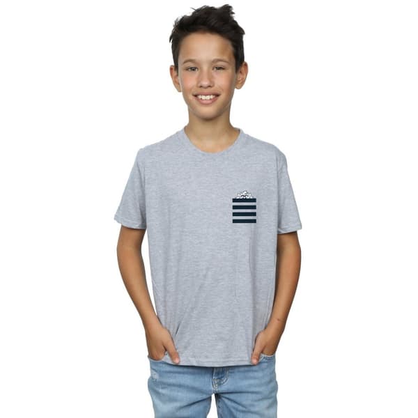 Looney Tunes Pojkar - Taz - T-shirt med randig fuskficka