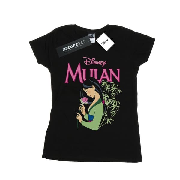 Disney Dam/Tjej Mulan Rosa Magnolia Bomulls-T-shirt