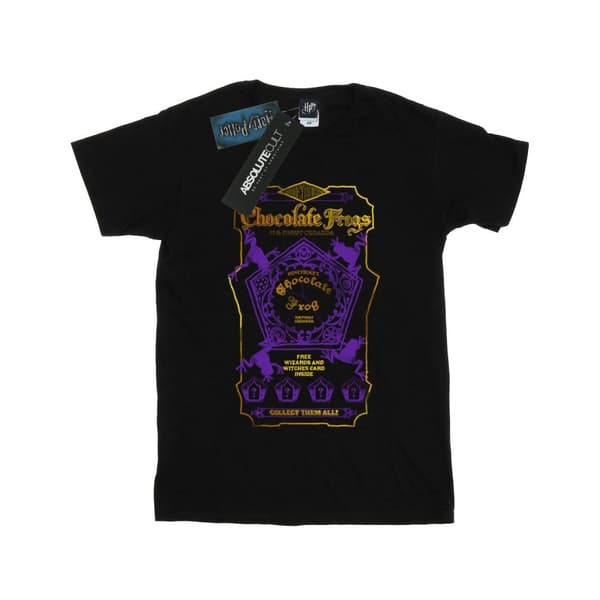 Harry Potter Girls Chocolate Frogs Coloured Label Cotton T-Shirt