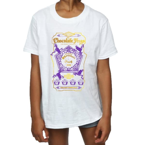 Harry Potter Girls Chocolate Frogs Coloured Label Cotton T-Shirt