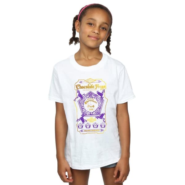 Harry Potter Girls Chocolate Frogs Coloured Label Cotton T-Shirt
