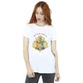 Miniatyrbillede 2 af 3: Harry Potter Womens/Ladies Hogwarts School Emblem Cotton Boyfriend T-Shirt