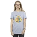 Miniatyrbillede 2 af 3: Harry Potter Womens/Ladies Hogwarts School Emblem Cotton Boyfriend T-Shirt