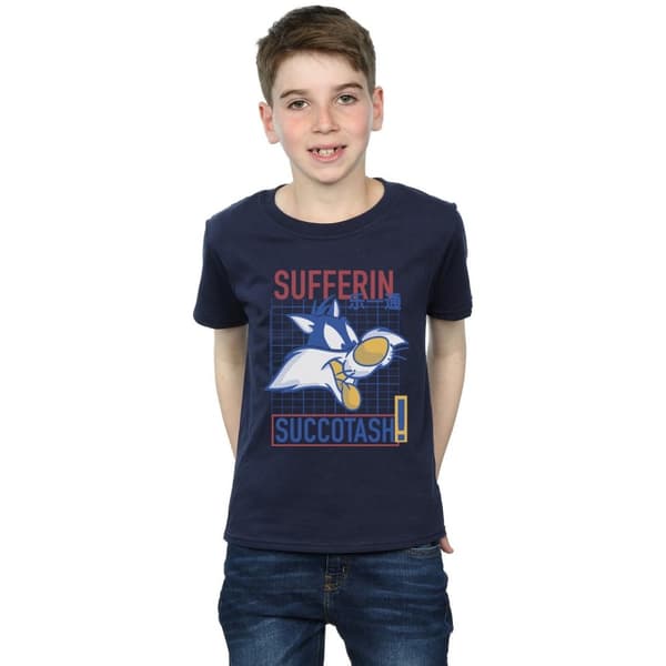 Looney Tunes Boys Sylvester Sufferin Succotash T-Shirt