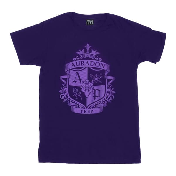 Disney Girls The Descendants Auradon Prep Crest Cotton T-Shirt
