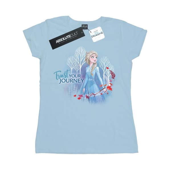 Disney Dam/Tjej Frozen 2 Trust Your Journey Bomulls-T-shirt