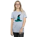 Miniatyrbild 2 av 5: Harry Potter Dam/Tjej Hogwarts Silhouette Bomull Boyfriend T-shirt