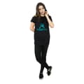 Miniatyrbild 4 av 5: Harry Potter Dam/Tjej Hogwarts Silhouette Bomull Boyfriend T-shirt