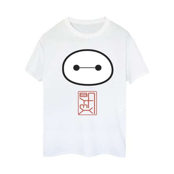 Disney Womens/Ladies Big Hero 6 Baymax Icon Cotton Boyfriend T-Shirt