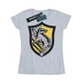 Miniatyrbillede 1 af 5: Harry Potter Womens/Ladies Hufflepuff Crest Flat Cotton T-Shirt