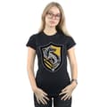 Miniatyrbild 2 av 5: Harry Potter Dam/Häst Hufflepuff Crest Flat T-shirt i bomull