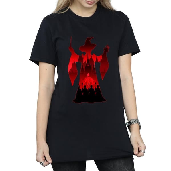 Harry Potter Womens/Ladies Minerva McGonagall Silhouette Cotton Boyfriend T-Shirt