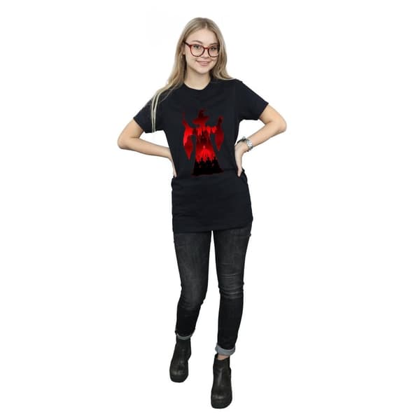 Harry Potter Womens/Ladies Minerva McGonagall Silhouette Cotton Boyfriend T-Shirt