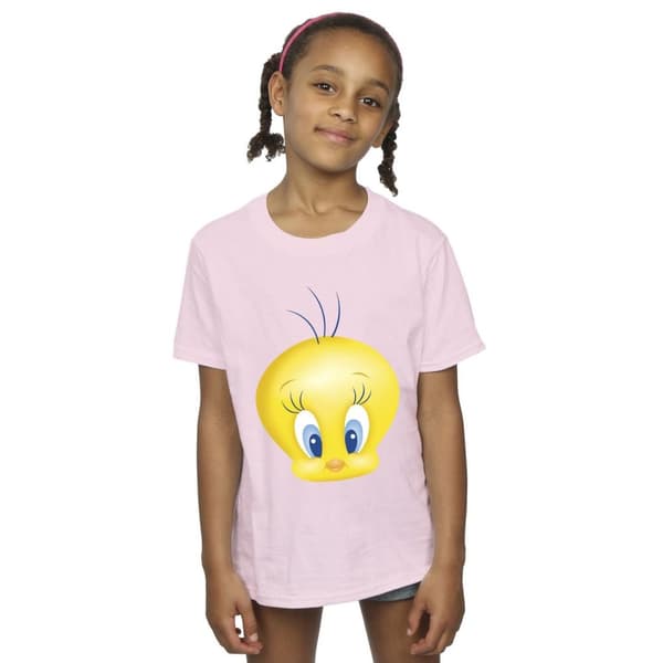 Looney Tunes Tweety Face T-shirt i bomull för flickor