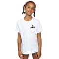 Miniatyrbilde 2 av 3: Looney Tunes Girls Daffy Duck Faux Pocket Cotton T-Shirt