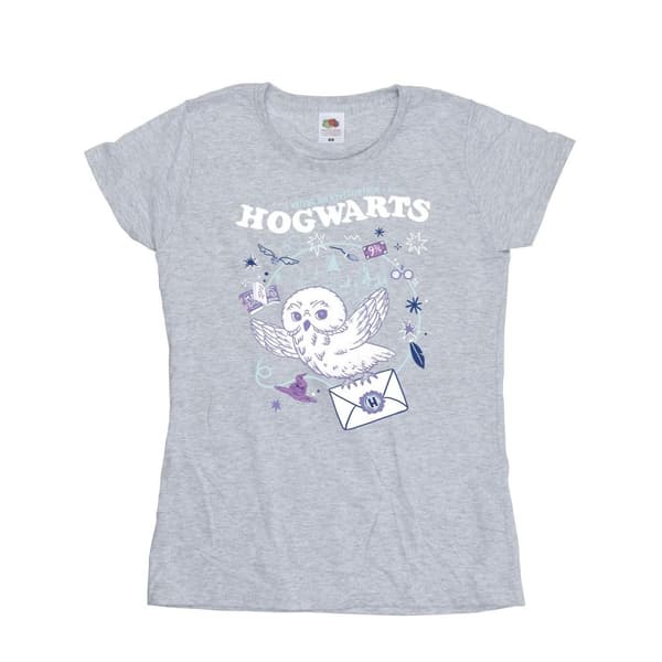 Harry Potter Womens/Ladies Owl Letter From Hogwarts Cotton T-Shirt