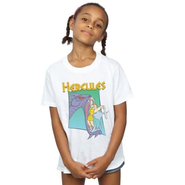 Disney Girls Hercules Hydra Fight Cotton T-Shirt