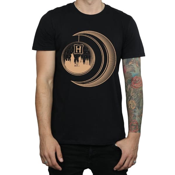 Harry Potter Mens Hogwarts Moon T-Shirt