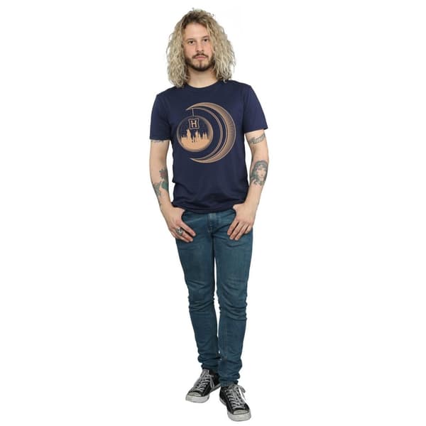 Harry Potter Mens Hogwarts Moon T-Shirt